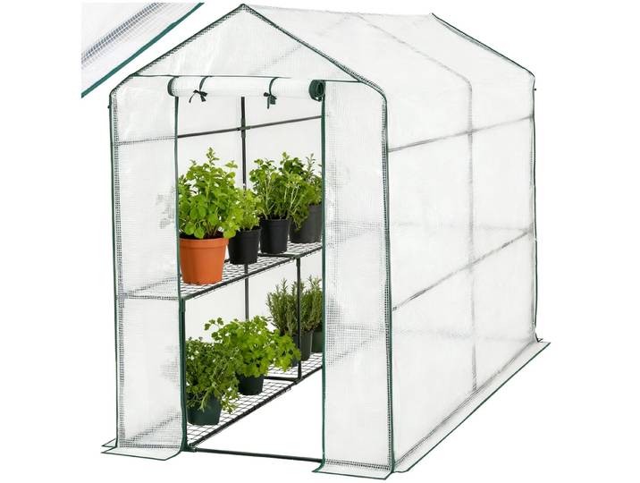 Serre de jardin souple 2,23 m² - blanc