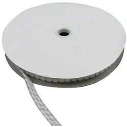 Klettpunkte auf Rolle, 10 mm | weiß | Haken, Nylon, Polyester