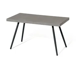 Tchibo - Garten-Couchtisch mit Polyzement-Tischplatte - 90x50x50cm - schwarz -