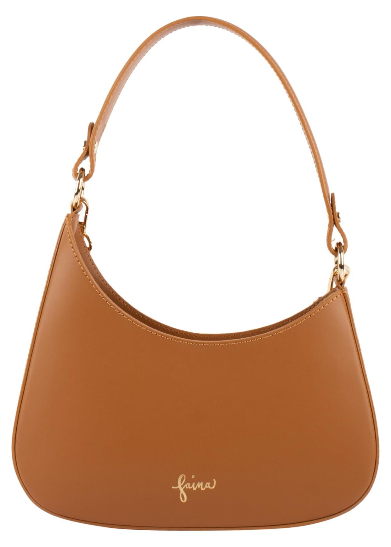 COBIE Damen Schultertasche aus Leder 25928299-CO01, KAMEL, onesize