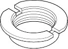 Dornbracht MUTTER M 32 x 1.5 - roh vern 092310019-07 roh vernickelt