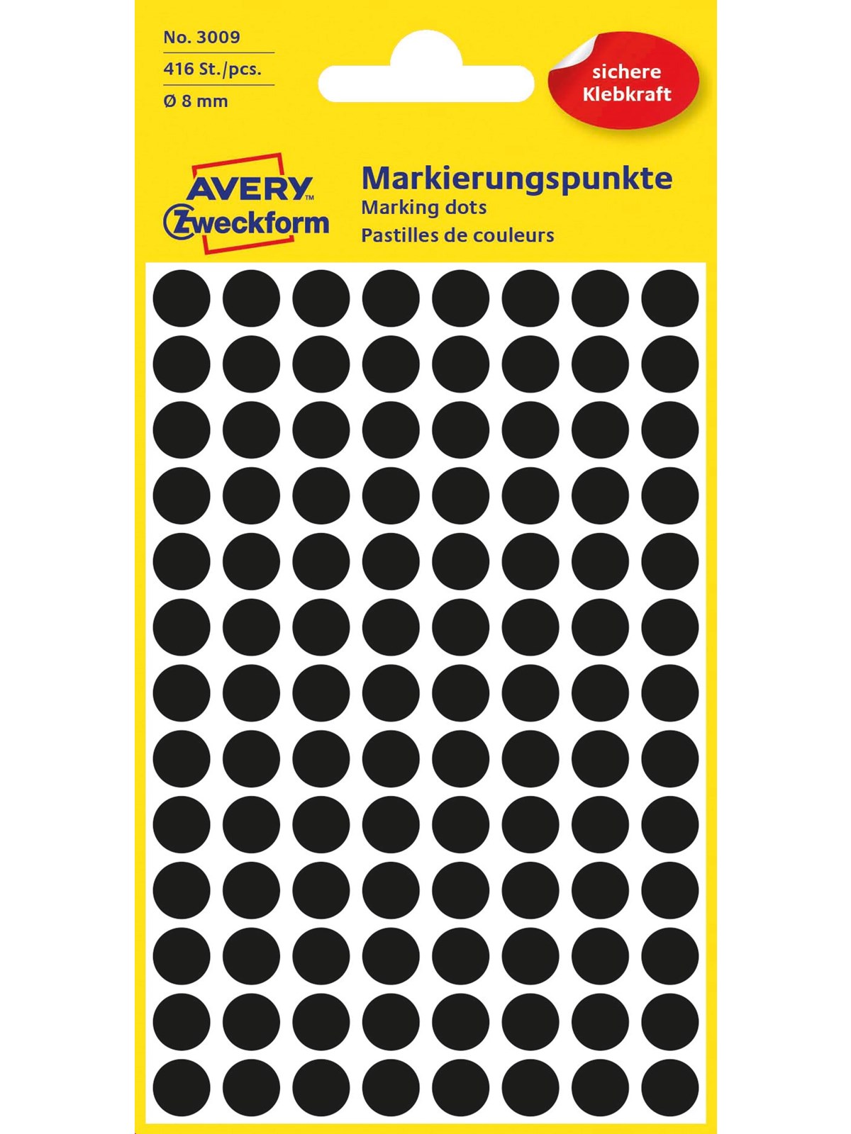 Avery Colour coding dots permanent black