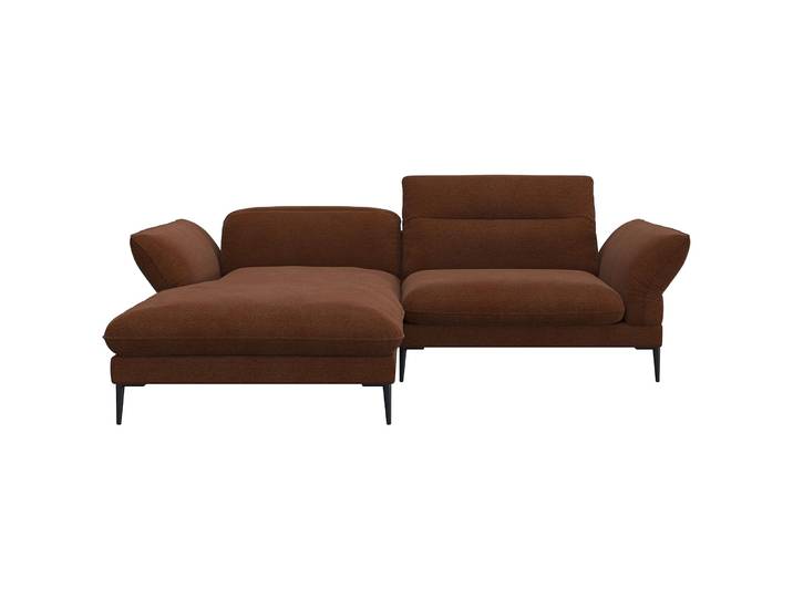 Ecksofa Tiara Stoff rost B 241 T 88 cm