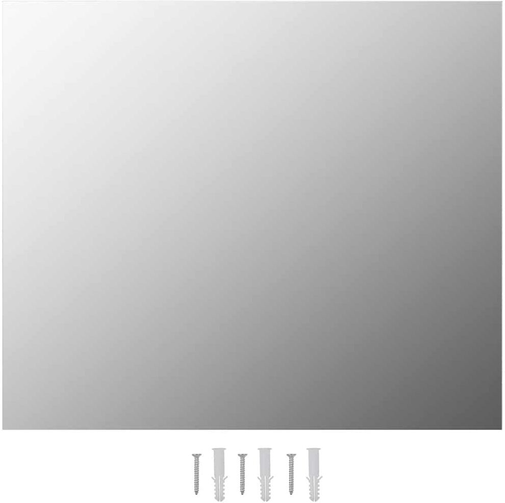 vidaXL Miroir sans cadre 80x60 cm Verre