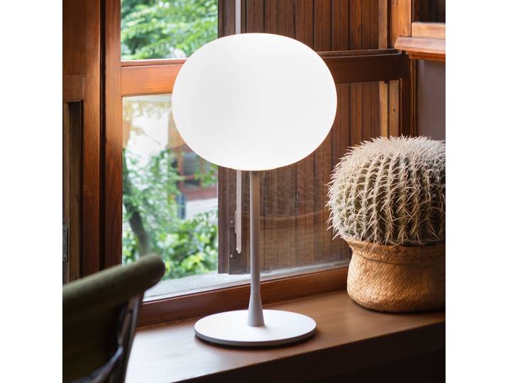 Glo-Ball T1 tafellamp Silver - FLOS - Woonkamer - Designer - Glas - Bol