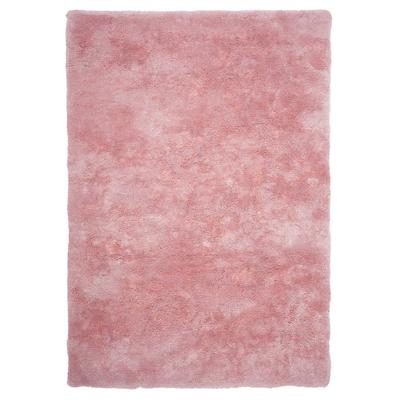 Hochflor-Teppich KAYOOM "Dolphin 500", rosa, B:80cm H:35mm L:150cm, Polyester, Teppiche, Hochflor, Modernes Muster, Uni, Fußbodenheizungsgeeignet, Wohnzimmer
