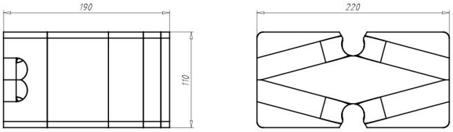 KAISER Élément d'extension boîtier encastré 1159-71 220 x 110 mm (1159-71)