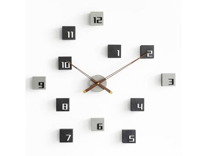 Onzeno Wanduhr Schwarz 82,4/75,5 cm, 82.4x75.5x2 cm, Dekoration, Uhren, Wanduhren