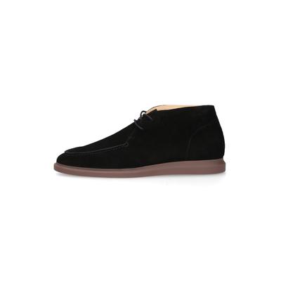 Schnürboots HENRY STEVENS "Elia NGB", Herren, Gr. 42, schwarz, Kalbsvelours, Schuhe Schnürboots