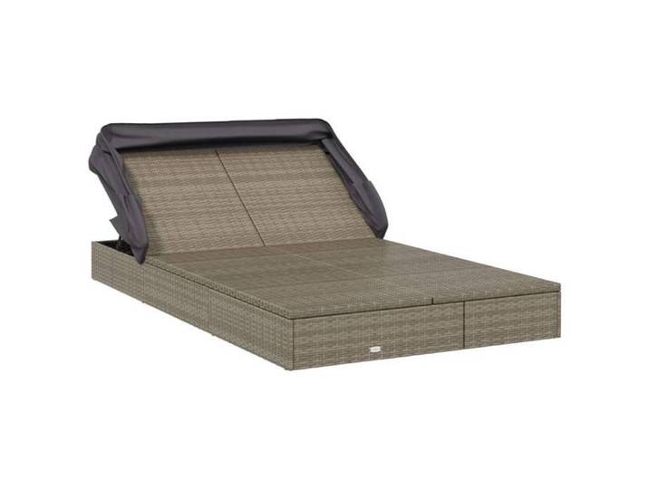 Bon plan  Transat extérieur - JILI HOT - Transat - 2 places - avec toit - pliable gris 213x118x97cm - pour camping/jardin
