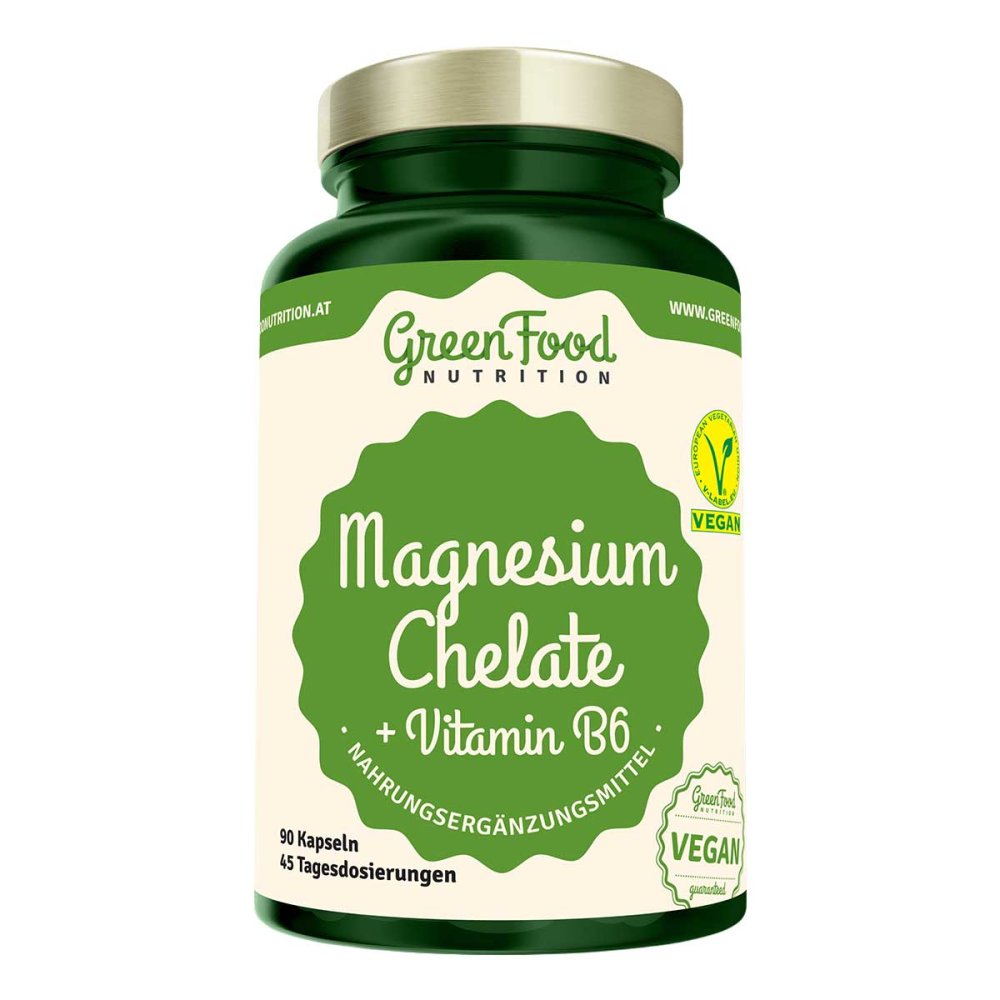 GreenFood Nutrition Magnesium Chelate + Vitamin B6 Kapseln 08106512