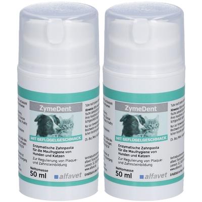 Zymedent enzymatische Zahnpasta f.Hunde/Katzen 2x 2x50 ml Tube
