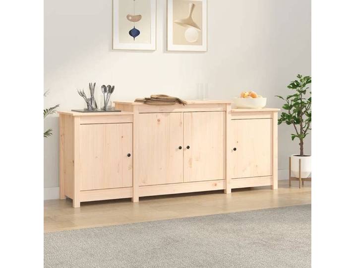 Prix bas - Enfilade Buffet de Cuisine Buffet 164x37x68 cm-Bois massif de pin （618638049467)