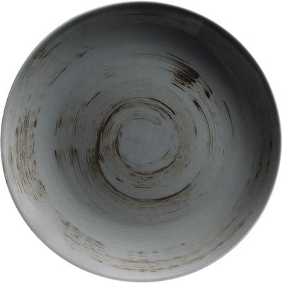 MÄSER Teller flach rund 26,5 cm, Serie DERBY, Grau, 4er Set, 593081
