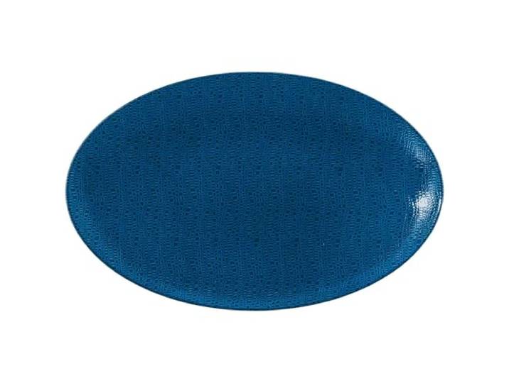 Seltmann Weiden Life Fashion Servierplatte 40x26 cm – Ovale Porzellan Platte mit strukturiertem Relief-Muster, spülmaschinenfest & mikrowellengeeignet, Anrichten & Servieren – Classic Blue