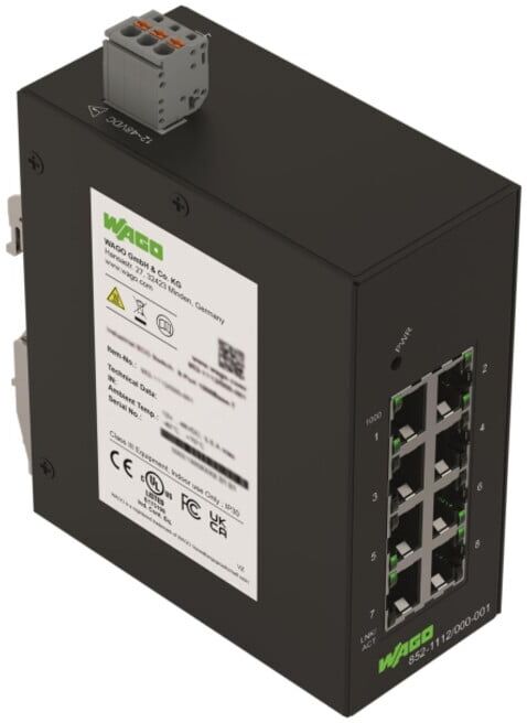 WAGO Industrial-ECO-Switch 852-1112/000-001 8 ports 1000Base-T (852-1112/000-001)