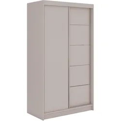 SCHWEBETÜRENSCHRANK mit Schubladen 120 - MACEDONIA - Kaschmir