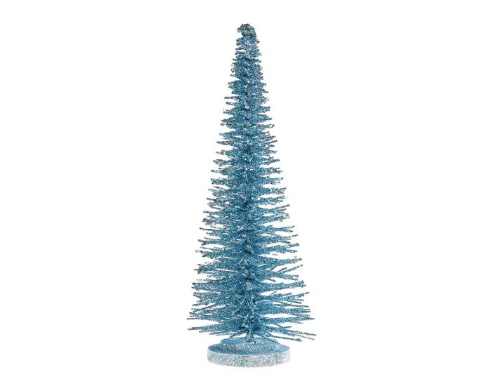 Sapin Paillettes Ø 14cm Bleu/Bleu