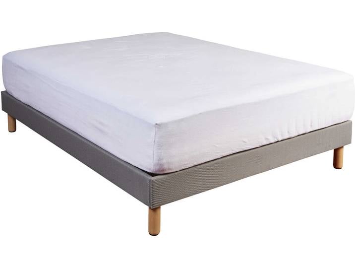 Protège matelas molleton 100% coton - bonnet 50 cm 160x200