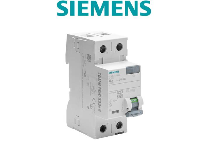 Interrupteur Différentiel 30 Ma 40 A Type A Siemens Siemens