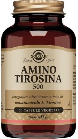 Solgar Italia Solgar Amino Tirosina 500 50 Capsule Vegetali