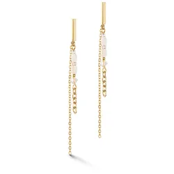Coeur de Lion 6005/21-1416 Damen-Ohrringe Weiß-Gold