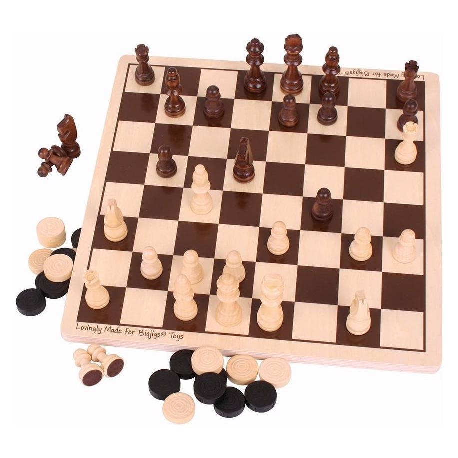 Bigjigs Toys Dameund Schachspiel (BJ789)