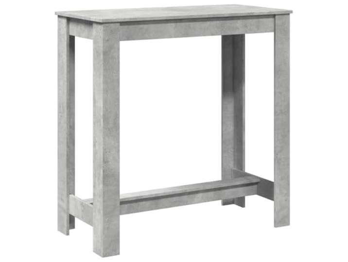 KGHERMDF Bartisch Betongrau 102x50x103,5 cm Holzwerkstoff Stehtisch für Küche, Essbereich, pflegeleichte Oberfläche, mit Wandhalterung