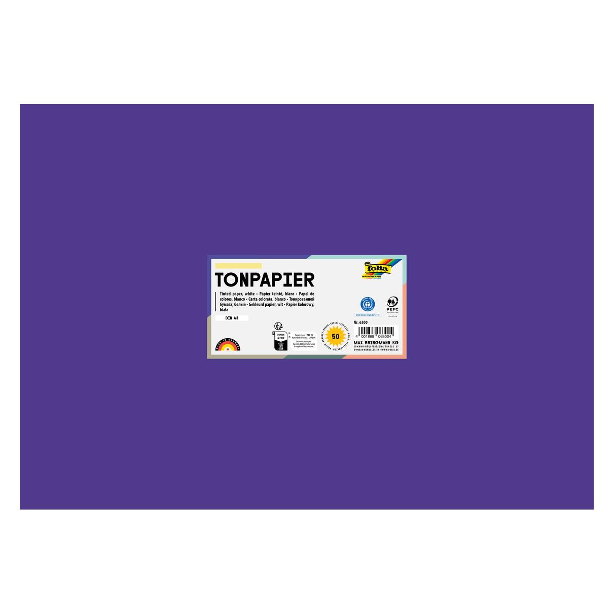 Folia Zeichenpapier farbig Format A3 (130 g/m², 1x) (6332)