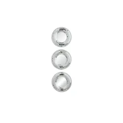 Wandspiegel  3er Set   , silber , Kunststoff,Glas Ø: 25