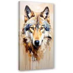 LEINWANDBILD Wolf Tiere Natur 60x120cm
