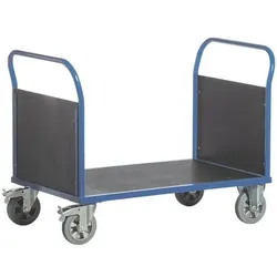 ROLLCART Doppelwandwagen 120x80 cm Ladefläche blau, 137x99x80 cm