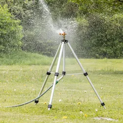 POWERTEC GARDEN Rasensprenger mit Alu-Teleskopstativ
