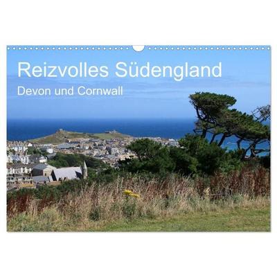 Reizvolles Südengland Devon und Cornwall (Wandkalender 2027 DIN A3 quer), CALVENDO Monatskalender
