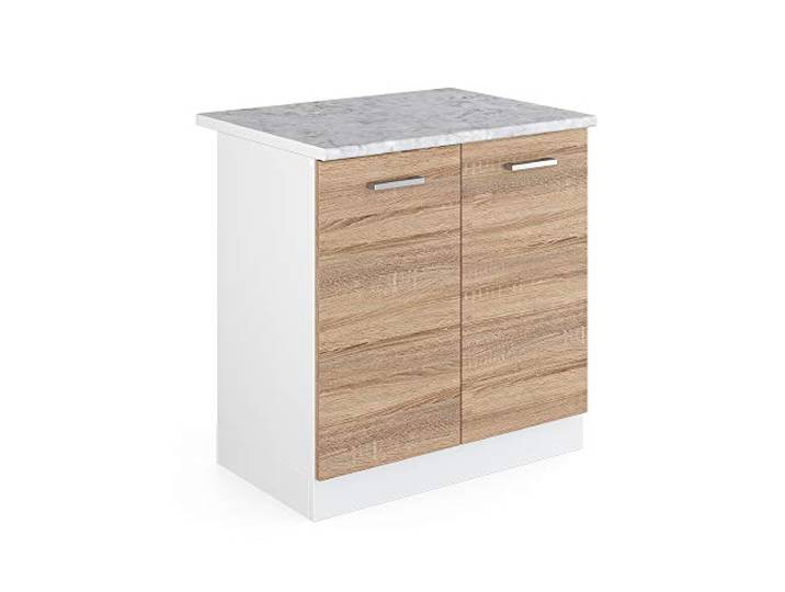 Vicco Spülenunterschrank R-Line, Sonoma, 80 cm
