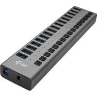 USB 3.0 Charging HUB 16port + Power Adapter 90 W, USB-Hub schwarz