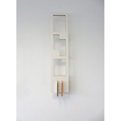 Bücherregal TOJO "Tojo-lesestoff", weiß, B:25cm H:105cm T:12,9cm, MDF, Regale, Bücherregal, modernes Wandregal in nur 25 cm Breite