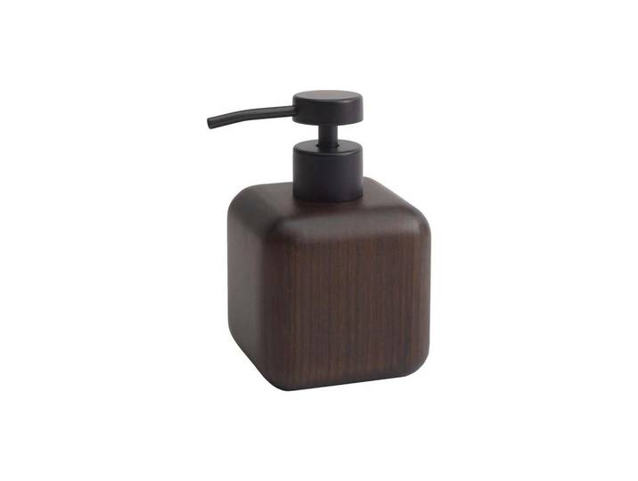 Aquanova Seifenspender, Dunkelbraun, Holz, Ebenholz, Holz, 8x13x8 cm, Fsc, Metallpumpe, Badaccessoires, Seifenspender