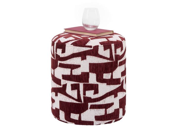 Hocker Marie Weiß/Rotbraun