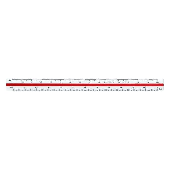 DUX Dreikant-Massstab 30cm (30 cm, Kunststoff) (9418)