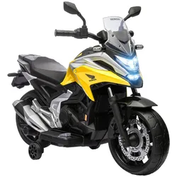KINDER-ELEKTROMOTORRAD 12V Kindermotorrad mit MP3, USB, LED-Scheinwerfer in Gelb