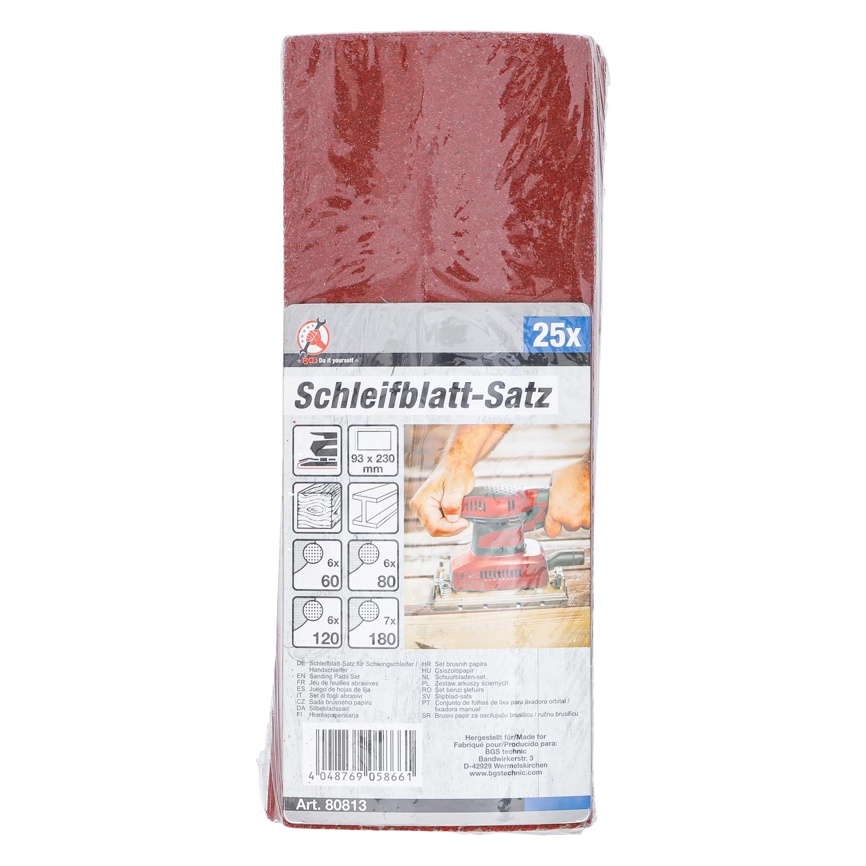 BGS Schleifblatt-Satz (120, 180, 60, 80) (80813)