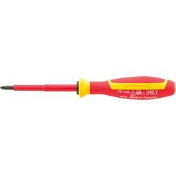 Stahlwille 4670 VDE 1 VDE POZIDRIV-SCHRAUBENDREHER MIT DRALL-GRIFF 46703001 Kreuzschlitz-Schraubendreher 1