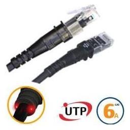 PatchSee Patchkabel ThinPatch UTP CAT 6a schwarz 1,8m (U/UTP, UTP, CAT6a, 1.80 m) (TP-6A-U/6)