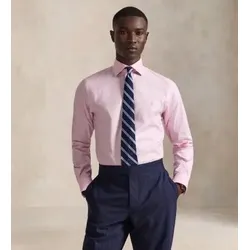 Polo Ralph Lauren für Herren. 712B15310003 Hemd Custom Fit mit rosa Textur (44), Lässig, Baumwolle, Klassisch, Langarm