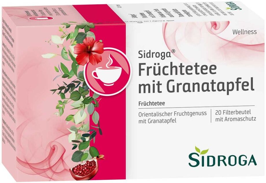 Sidroga Wellness Früchtetee mit Granatapfel Filterb. 20X2.0g