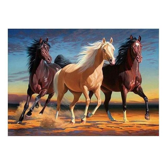 Norimpex 5D-Diamantmosaik - Pferde 40x30cm (54613512)