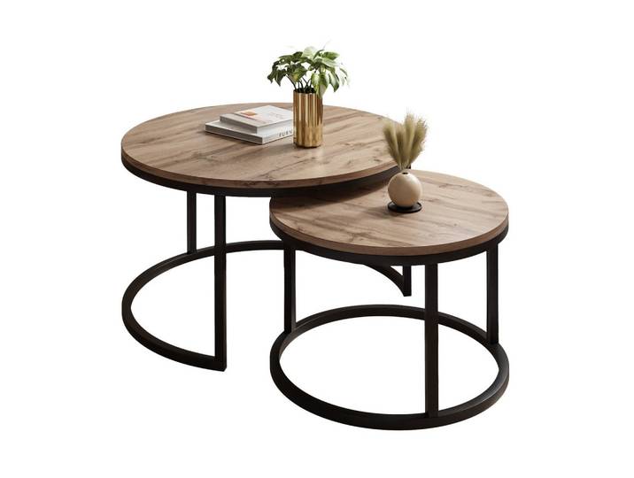 COUCHTISCH CIRI 2-in-1 Eichenholz Wotan