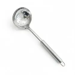 Professionelle perforierte Edelstahlkelle 280 mm - Ø8 cm - Equipementpro