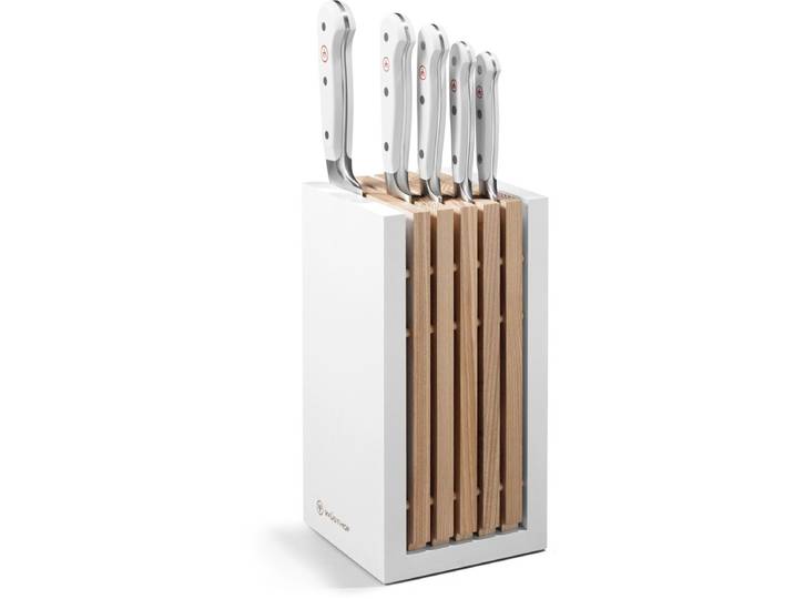 Wusthof Classic White - Messenblok - 5 messen - RVS